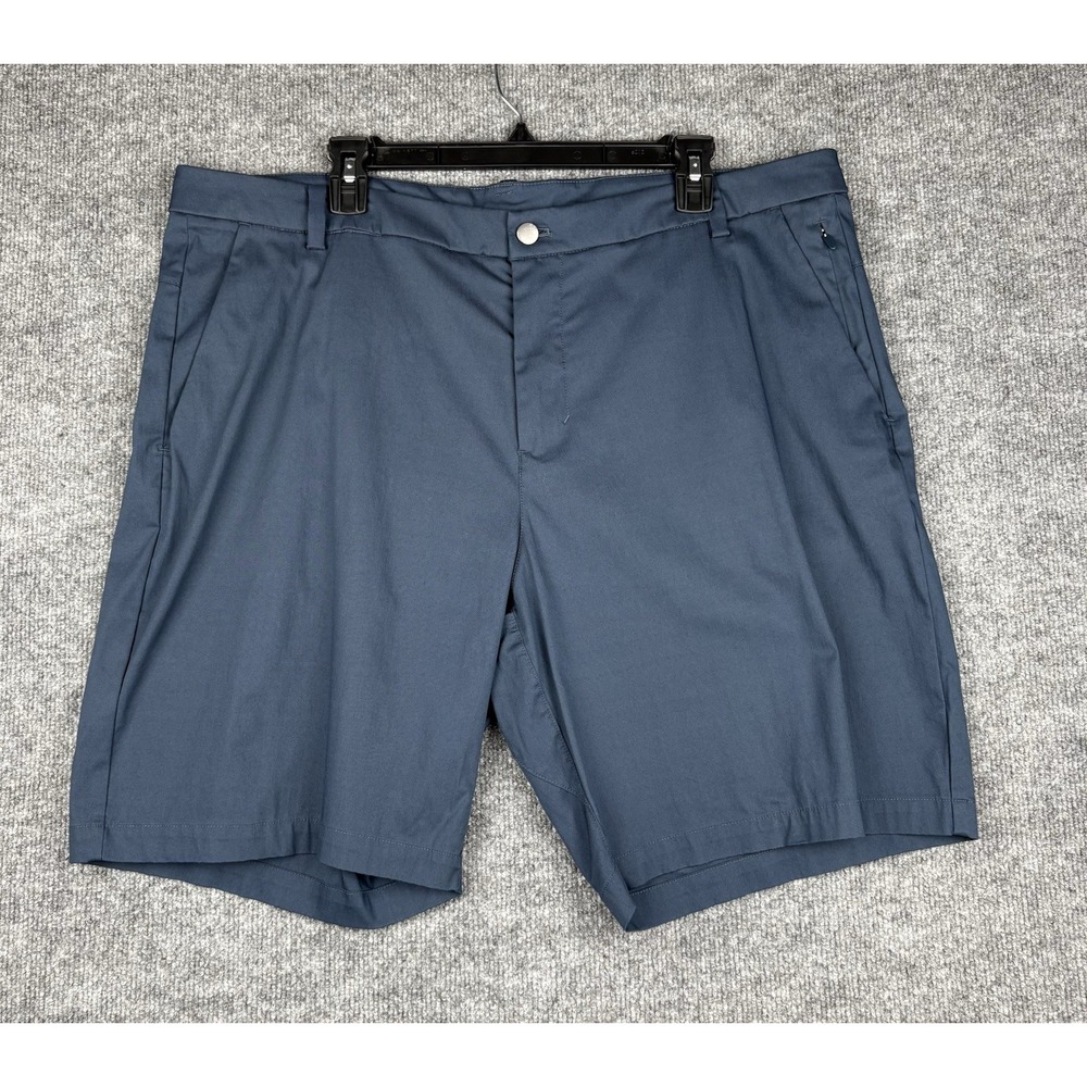 Lululemon Commission Shorts Mens 40 Blue Cotton Stretch Golf Casual Chino 9"